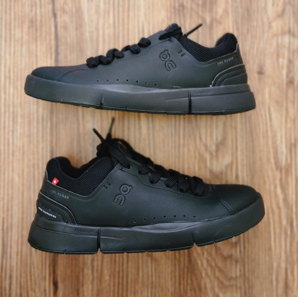 Size 7 - 🆕️Women's ON THE RODER Advantage Tennis Black Sneakers - Picture 10 of 14